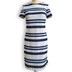 Ralph Lauren Atsu Womens Chevron Striped Shift Dress